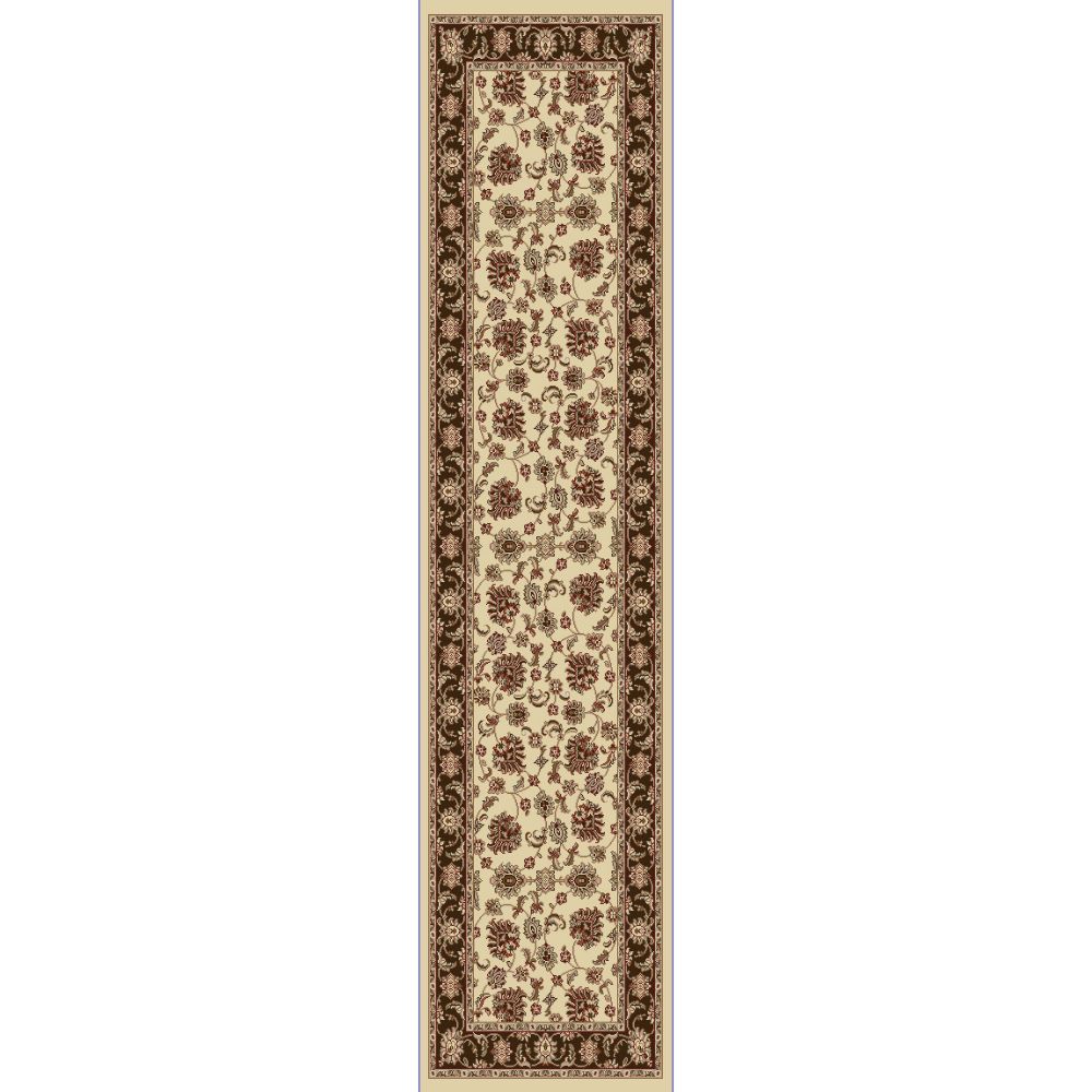 Dynamic Rugs 58020-160 Legacy 2.2 Ft. X 7.7 Ft. Finished Runner Rug in Cream/Brown
